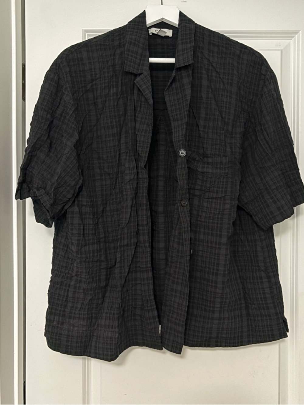 COS Short Sleeve Button Down (L) and Shorts (XS) Set